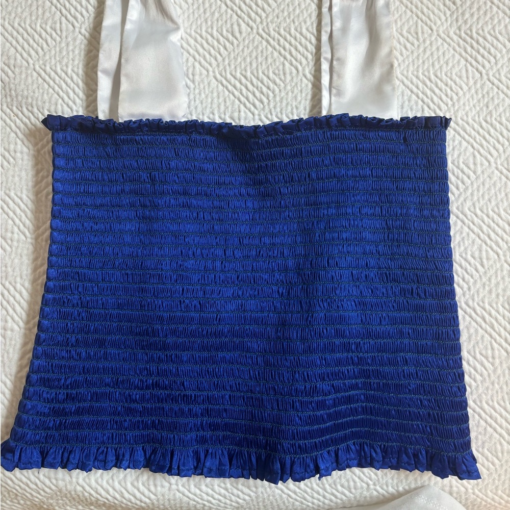 original blue KOCH cece top!